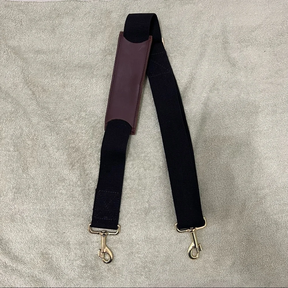 Rare Classic Navy Canvas Duffel Backpack with Real Leather Straps.